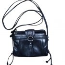 OSGOODE MARLEY Zip Top Tassel Organizer Purse#7022 - Black Leather - NEW with TAGS!