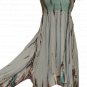 Vintage American Rag Bohemian Necklace Smocked Bodice Hand-dyed Fresno Sundress - Sz XL - NWTS!