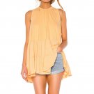 Free People Right On Time Tunic Tank Top - #OB958683 - Apricot - Sz L - NWT!