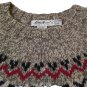 Eddie Bauer Legends Womens Fair Isle Wool Sweater - Size Petite M - NWT!