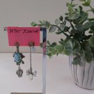 Betsey Johnson Two Tone Reptiles Frog Crown Bug Mismatch Linear Earrings - NWT!