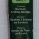 Clover Takumi Bamboo Knitting Needles 7-inch-Size 4/3.5mm - 5 Pack - Sealed!