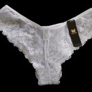 Wacoal Embrace Lace Tanga Panty #848191 White - Size XL - NWT!
