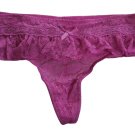 Aerie Pink Stretch Lace Ruffle Thong - Size XL - NWT!