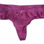 Aerie Pink Stretch Lace Ruffle Thong - Size XL - NWT!
