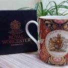 Royal Worcester Queen Elizabeth II Golden Jubilee Commemorative Porcelain 2002 Mug in Original Box!