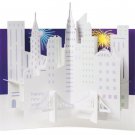 MOMA Pop-Up Card Sabuda 'Happy New Year' Greeting Cards -  Cityscape - Box of 8!