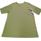 Seranada Green V-Neck Slumber Sleep Tunic T-Shirt Lounger Maxi Dress - Size 5X - New with Tags!