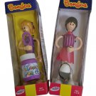 Bendos Action Figures with a Twist Blithe Figure Skater & Briana Bubble Blower by Kid Galaxy!