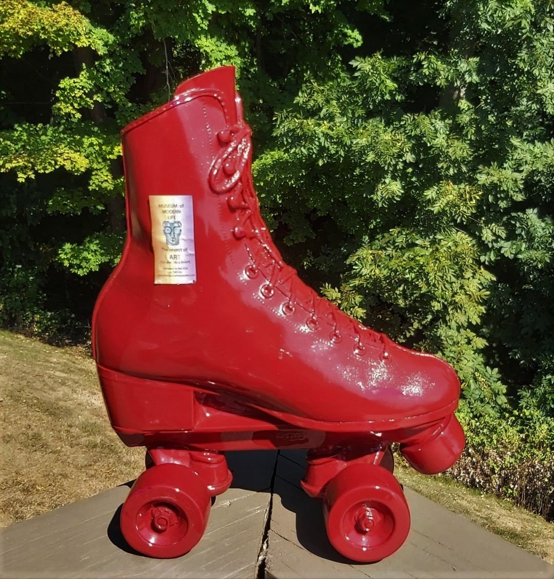 Museum of Modern Life Pop Art Red Roller Skate Vase by TMS