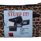 Vintage Mundi Stuff It! Organizer, Pouch, Wallet - Leopard - New!