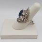 Himalayan Gems Sterling Silver Oval Blue Druzy Ring - Size 8 - NWT!