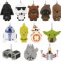 Hallmark Star Wars Countdown Calendar Miniature Christmas Tree Set with 12 Mini Ornaments!