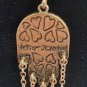 Betsey Johnson Mystic Baroque Queens Multi-Stone and Gold Hamsa Necklace Drop Earrings Set!