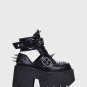 Widow Punk Paradox Platform Ankle Boots - Size 8 - New no Box!