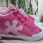 POLLIWALKS KIDS "TOYS FOR FEET" Pink Suede Hi-Top Sneaker Shoes - Size 8 - NEW!