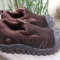POLLIWALKS KIDS "TOYS FOR FEET" Brown Suede Elastic Slip-On Shoes - Size 8 - NEW!