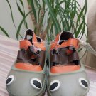 POLLIWALKS KIDS "TOYS FOR FEET" TREE FROG Shoes with Leather Upper - Size 8 - NEW!