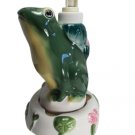 Vintage 1999 Frog Ceramic Soap Sound Pump Lotion Dispenser by Allure - NIB!
