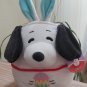 Easter Egg Squishmallow Snoopy Blue Bunny Ear Headband 8" Stuffed Plush by Kelly Toy - NWT!