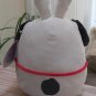 Easter Egg Squishmallow Snoopy Blue Bunny Ear Headband 8" Stuffed Plush by Kelly Toy - NWT!
