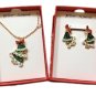 Betsey Johnson Moveable, Jointed Christmas Tree Jewelry Set - New!