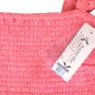 NANETTE LEPORE Embroidered Eyelet Smocked Tiered Cotton Midi Dress In Light Flamingo - Sz 12 - NWTS!