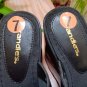 Vintage Y2K Candie's Chunky Wedge Platform Sandals Leather Cut Out Wood Heel - Size 7 - NEW!