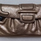 Vintage Bill Blass New York Couture Chardonnay Ethan Pewter Leather Clutch-Teal Suede Lined - NWTS! Vintage Bill Blass New York Couture Chardonnay Ethan Pewter Leather Clutch-Teal Suede Lined - NWTS!