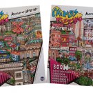 Under the Paris Sky #10321 & NYC The Wind Beneath Our Wings #10322 300 Pc Poster Puzzles - Fazzino