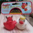 Naughty and Nice Floating Rubber Ducks -  Floating Fun for Bathtime, Hot Tubs and Pools!