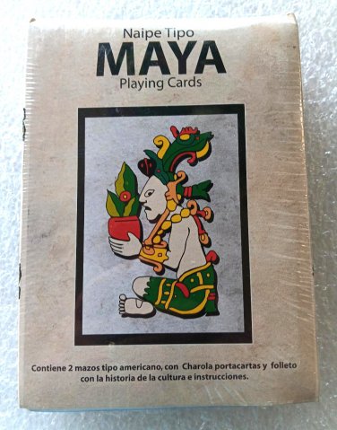 Naipe Type Maya Mexico 2 Decks Poker Bridge Ramino Playing Cards - Sealed!