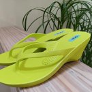 Oka-B Women's Kylie Flip Flop w Wedge Heel Thong Sandal - Size M - NWOB!