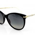 Gucci Crystal Bamboo Cat Eye GG3771 Polarized Sunglasses Black Gold - NWOT!