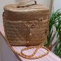 Vogue Gold Thermal Lunch Bag w Metal Utensils, Thermos, Container, Mirror by T.L. Lusso