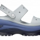 CROCS Mega Crush Matte Gray/Blue Sandal 210884-1NN Men's Size 6/Women's Size 8 - Size M6 W8 - NWTS!