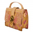 Sharif Legacy Museum Lion Knocker Leather Satchel Purse Shoulderbag Crossbody!