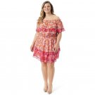 Jessica Simpson Women's Plus Amelia Ruffle Short Dress - Size 2X - NWTS!