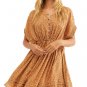 Free People One Fine Day Floral Print Mini Dress #OB921632 - Milk Chocolate - Size XL - NWT!