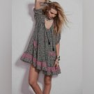 Free People Penny Lane Dress #F480Y371 - Black Combo - Size M - NWT!