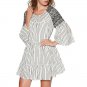 Free People Lola Embroidered Mini Dress #OB1015986 - White/Black - Size L - NWT!