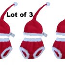 Picture People Santa Claus Baby 100% Cotton Tail Hat & Diaper Cover, Photography Props - Q3 - New!