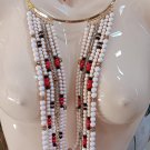 INC International Concepts Crystal & Bead Collar Bib Statement Necklace Earring Set - NWTS!