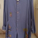 BLUE FISH Hemp Summercloth Coat from Spring 1999 Collection - IRIS - Lagenlook - OSFM - NWT!!