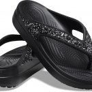 Crocs Sloane Glitter Wedge Flip Flop Thong Sandal - Size 6 - NWTS! Crocs Sloane Glitter Wedge Flip Flop Thong Sandal - Size 6 - NWTS!