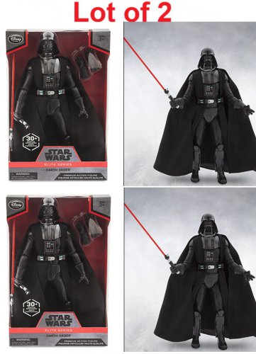 2x Star Wars Elite Series Darth Vader 11" Premium Action Figure Disney Store - NIB!