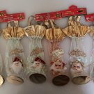 Q8 Merry Christmas 3D Santa Gold Lame & Iridescent Organza Fabric Wine Bottle Gift Bags - New! Q8 Merry Christmas 3D Santa Gold Lame & Iridescent Organza Fabric Wine Bottle Gift Bags - New!