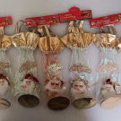 Q7 Merry Christmas 3D Santa Gold Lame & Iridescent Organza Fabric Wine Bottle Gift Bags - New! Q7 Merry Christmas 3D Santa Gold Lame & Iridescent Organza Fabric Wine Bottle Gift Bags - New!