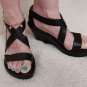 Born Women's Strappy Ankle Strap Textured Wedge Platform Sandal Shoes - W3355 - Size 7 - NWOT!