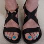 Born Women's Strappy Ankle Strap Textured Wedge Platform Sandal Shoes - W3355 - Size 7 - NWOT!